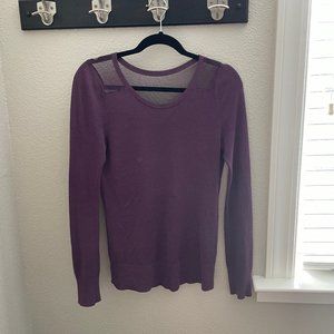 Purple Sheer Sweater - Size S